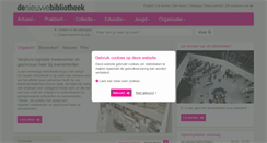 Desktop Screenshot of denieuwebibliotheek.nl