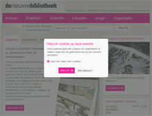 Tablet Screenshot of denieuwebibliotheek.nl